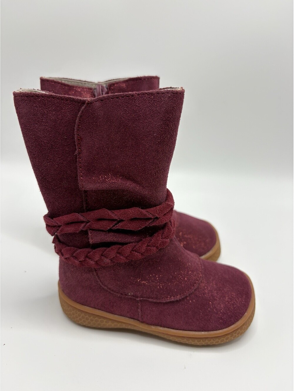 LIVIE & LUCA Shoes Boots Calliope Mulberry Sparkle Size 4 Toddler NIB